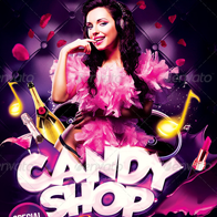 Girl Night / Candy Shop Party Flyer