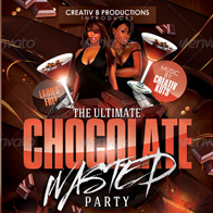 Chocolate Wasted Party Flyer Template