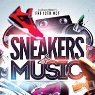 Sneakers & Music Flyer Template