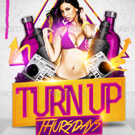 Turn Up Flyer Template