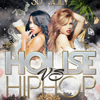 House VS Hip Hop Flyer Party Template
